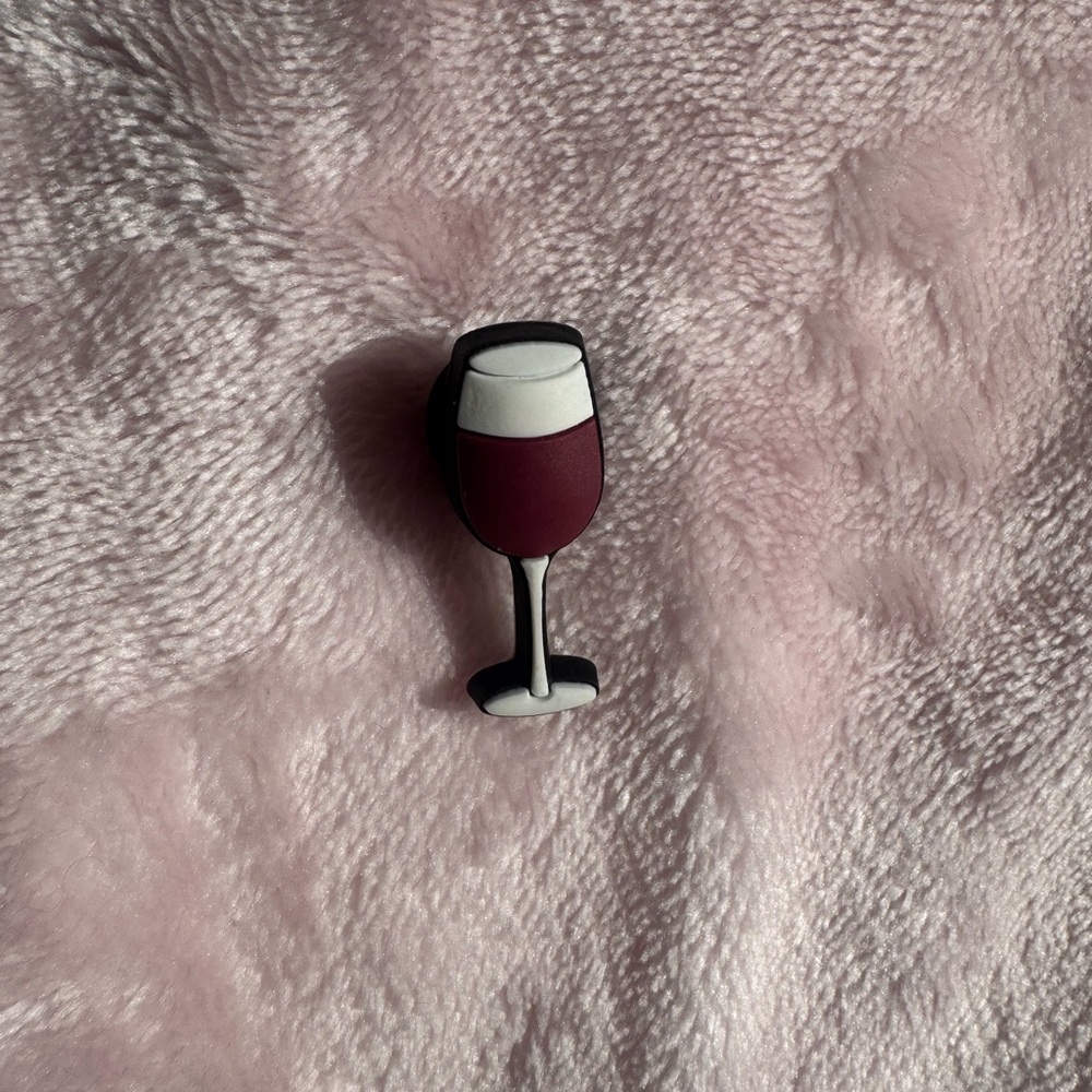Wine Glass Shoe Charm